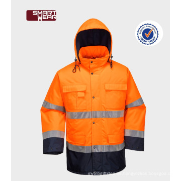 ropa para los fabricantes de seguridad vial chaqueta de seguridad reflexiva uniforme de Oxford 300D